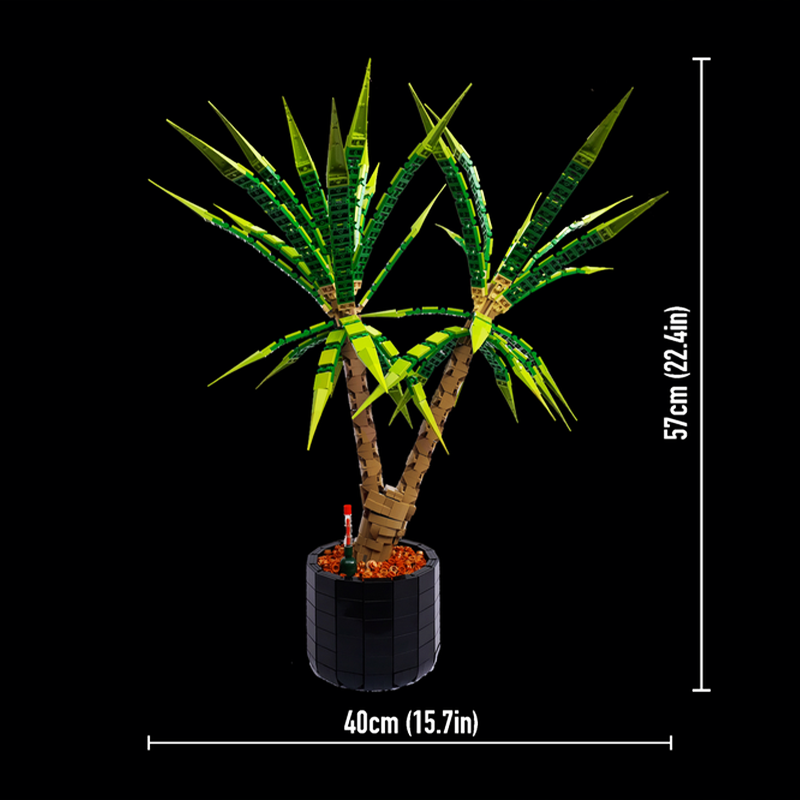 Dracaena Marginata - 1961pcs MOC Dracaena Marginata Pohon Naga