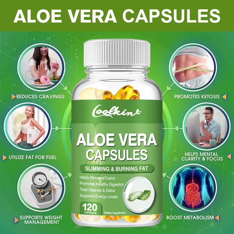 Aloe Vera Pot - Kapsul Ekstrak Lidah Buaya - Meredakan