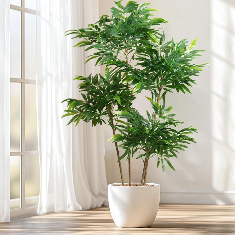 Pohon Daun Bambu Buatan Besar  - Ficus Lyrata Tree ulasan dan harga